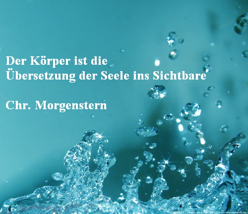 Der Körper ist die 

œbersetzung der Seele ins Sichtbare



Chr. Morgenstern